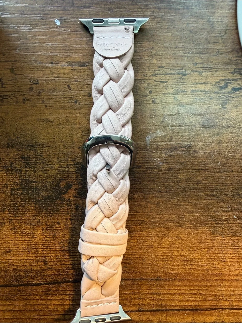 kate spade Braided Pale Pink Leather Apple Watch Strap 50 OBO
